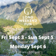 September Long Weekend Hours